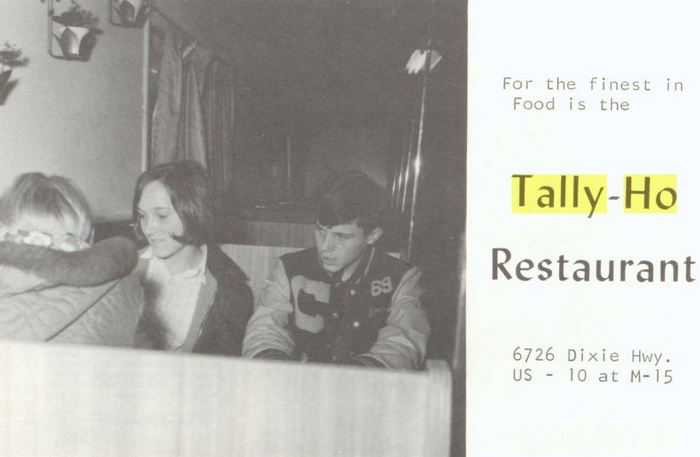 Tally-Ho Restaurant - 1960S Yearbook Ads (newer photo)